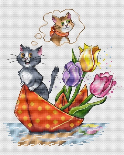 Ginger & Ash - March Cross Stitch Pattern, code AN-037 Anna Nolfina ...