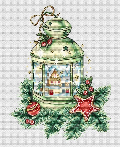 The Light of the Native House Cross Stitch Pattern, code NK-206 ...