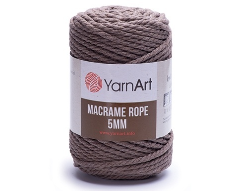YarnArt Macrame Rope 5mm 60% cotton, 40% viscose and polyester, 2 Skein  Value Pack, 1000g, code YAMR5 YarnArt