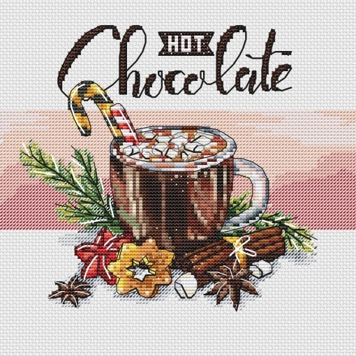 Hot Chocolate Cross Stitch Chart, code AZ-026 A-Z Designer | Buy online ...