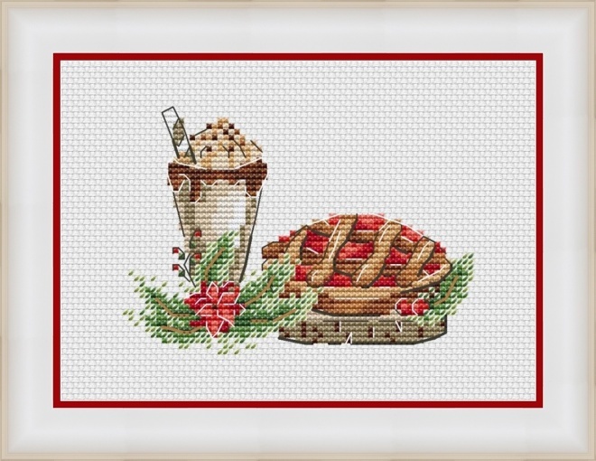 Berry Pie Cross Stitch Pattern, code GM-185 Gingerbread Moose | Buy ...